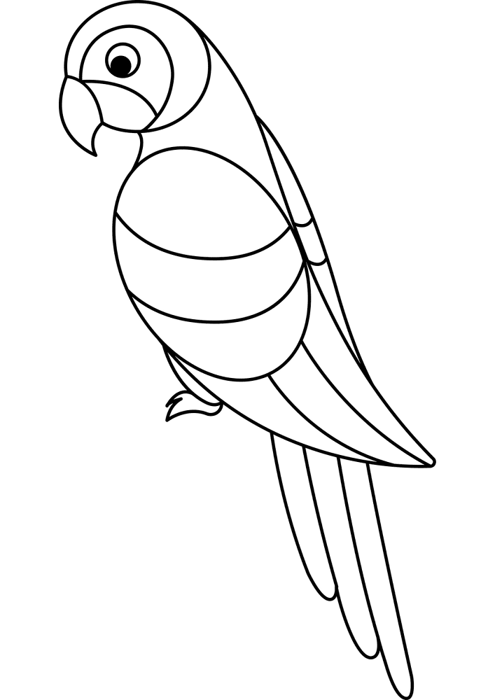 Desenho de Exótico para colorir e imprimir: número 3