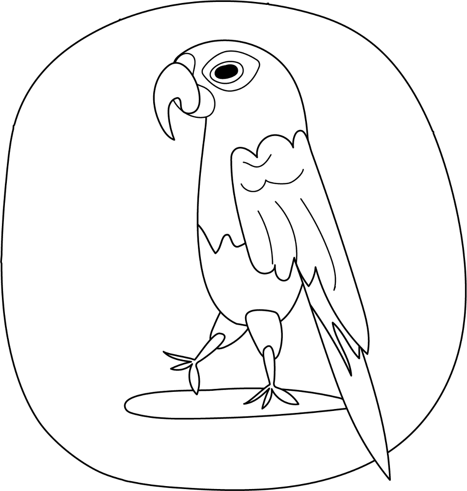 Desenho de Exótico para colorir e imprimir: número 4