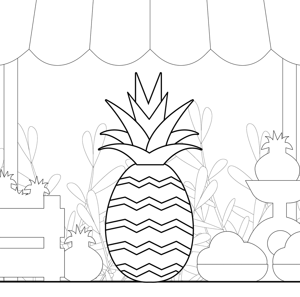 Desenho de Exótico para colorir