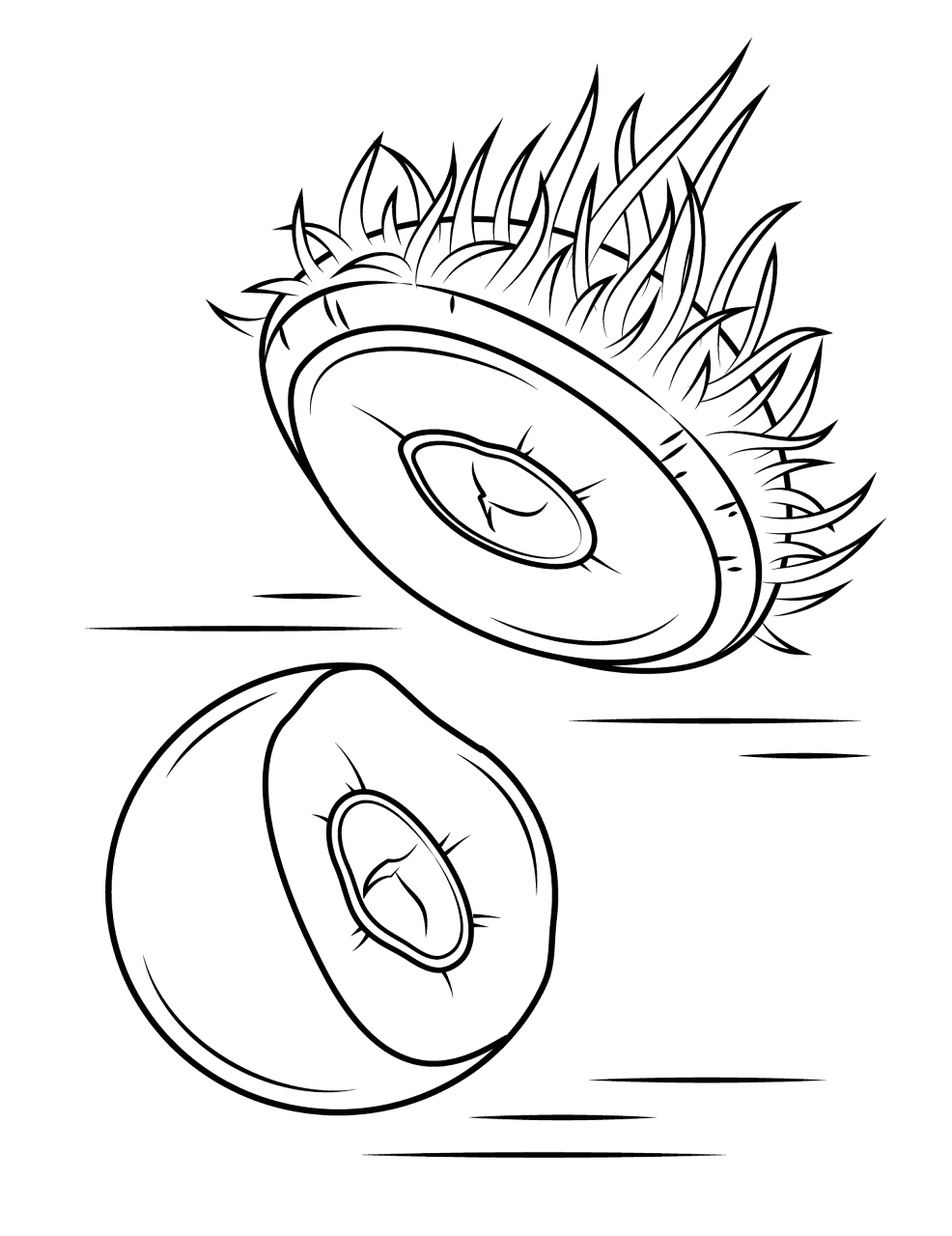 Desenho de Exótico para colorir