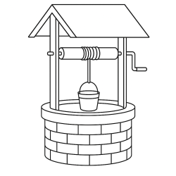 Desenho de Fazenda para colorir e imprimir: número 6