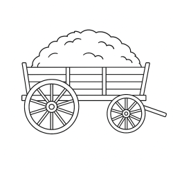 Desenho de Fazenda para colorir e imprimir: número 8