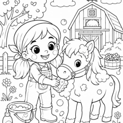 Desenho de Fazenda para colorir e imprimir: número 15