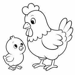 Desenho de Fazenda para colorir e imprimir: número 24