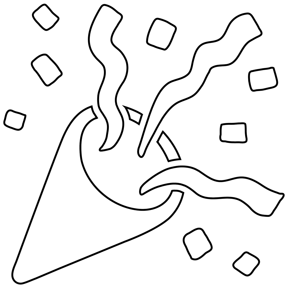 Desenho de Feliz Aniversário para colorir e imprimir: número 2