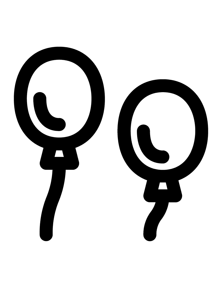 Desenho de Feliz Aniversário para colorir e imprimir: número 12