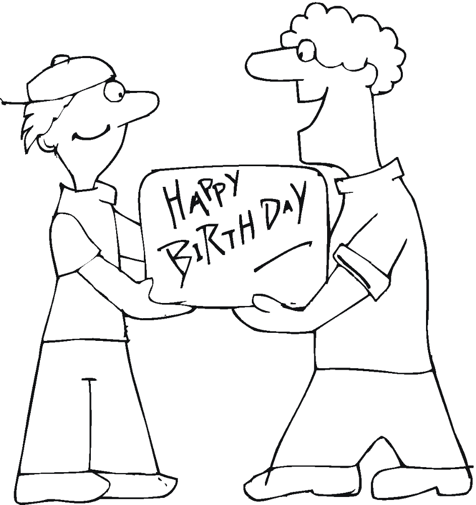 Desenho de Feliz Aniversário para colorir e imprimir: número 20