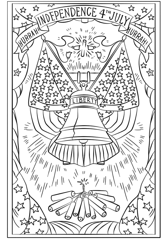 Desenho de Feriados E Celebrações Religiosas Dos Eua para colorir e imprimir: número 3