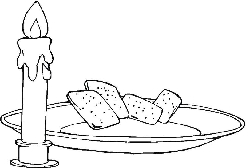 Desenho de Feriados Judeus para colorir e imprimir: número 2