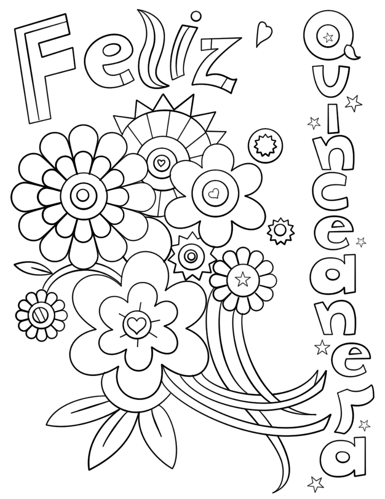 Desenho de Festa De Debutante para colorir e imprimir: número 3