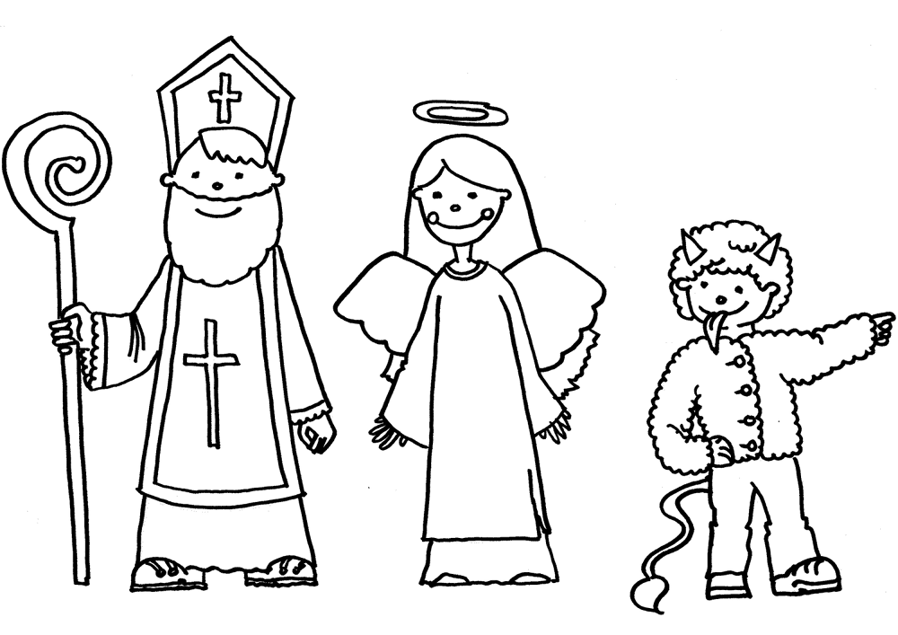 Desenho de Festa De São Nicolau para colorir e imprimir: número 10
