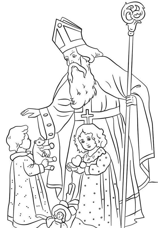 Desenho de Festa De São Nicolau para colorir e imprimir: número 11