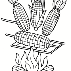 Desenho de Festa Junina para colorir e imprimir: número 13