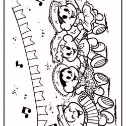 Desenho de Festa Junina para colorir e imprimir: número 16