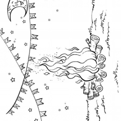Desenho de Festa Junina para colorir e imprimir: número 18