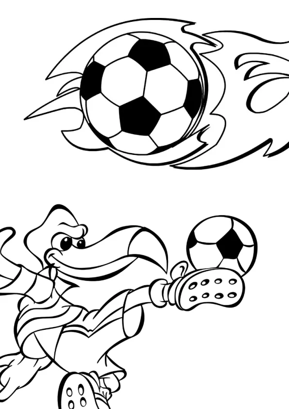 Desenho de Flamengo para colorir e imprimir: número 14