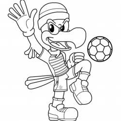 Desenho de Flamengo para colorir e imprimir: número 18