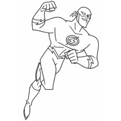 Desenho de Flash para colorir e imprimir: número 6