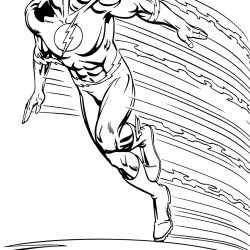 Desenho de Flash para colorir e imprimir: número 10