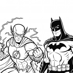 Desenho de Flash para colorir e imprimir: número 13