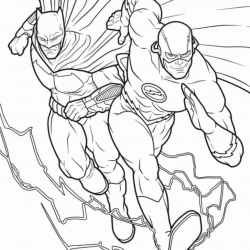 Desenho de Flash para colorir e imprimir: número 14