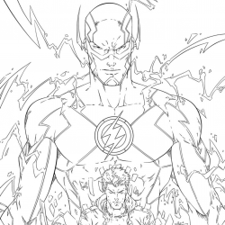 Desenho de Flash para colorir e imprimir: número 15
