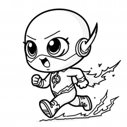 Desenho de Flash para colorir e imprimir: número 16