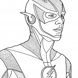 Desenho de Flash para colorir e imprimir: número 17