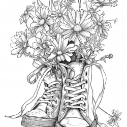 Desenho de Flores para colorir e imprimir: número 11