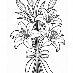 Desenho de Flores para colorir e imprimir: número 20