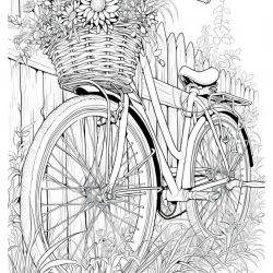 Desenho de Flores para colorir e imprimir: número 24