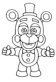 Desenho de Fnaf para colorir e imprimir: número 2