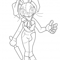 Desenho de Fnaf para colorir e imprimir: número 15