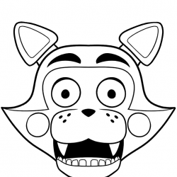 Desenho de Fnaf para colorir e imprimir: número 17