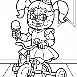 Desenho de Fnaf para colorir e imprimir: número 18