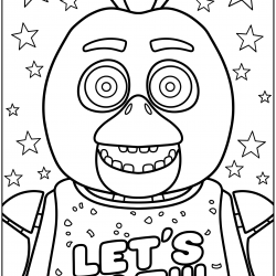 Desenho de Fnaf para colorir e imprimir: número 23