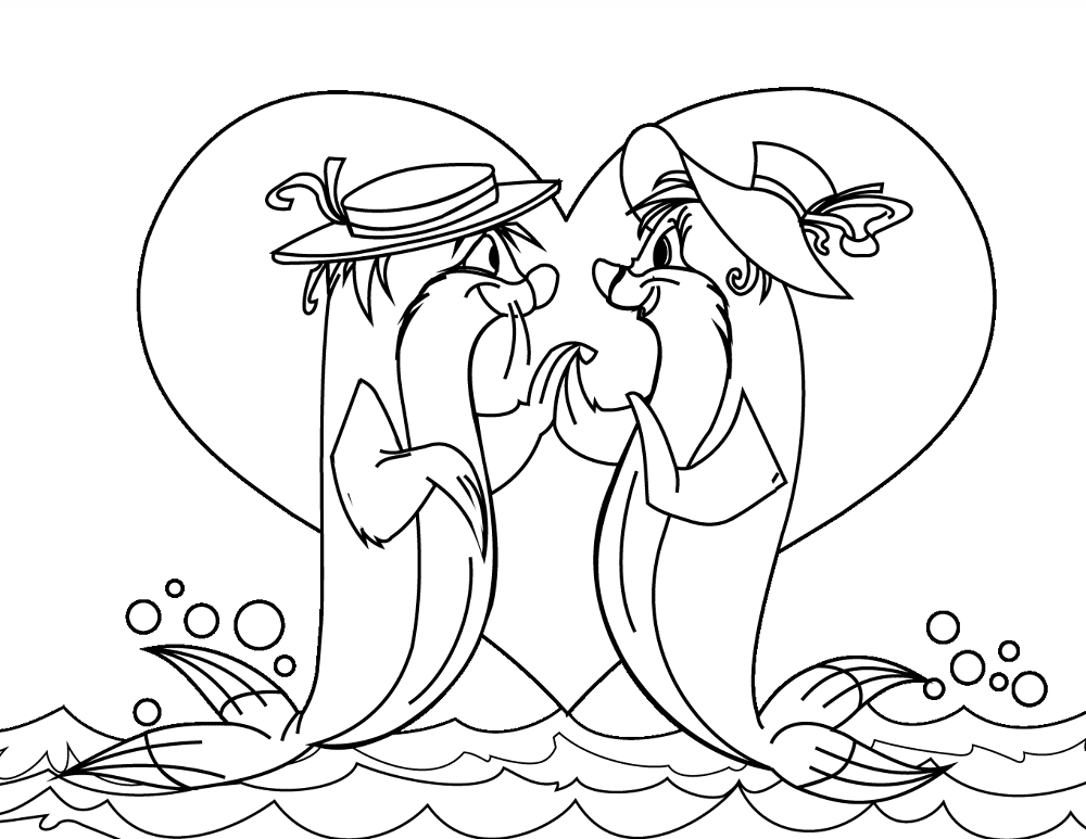 Desenho de Focas para colorir e imprimir: número 23