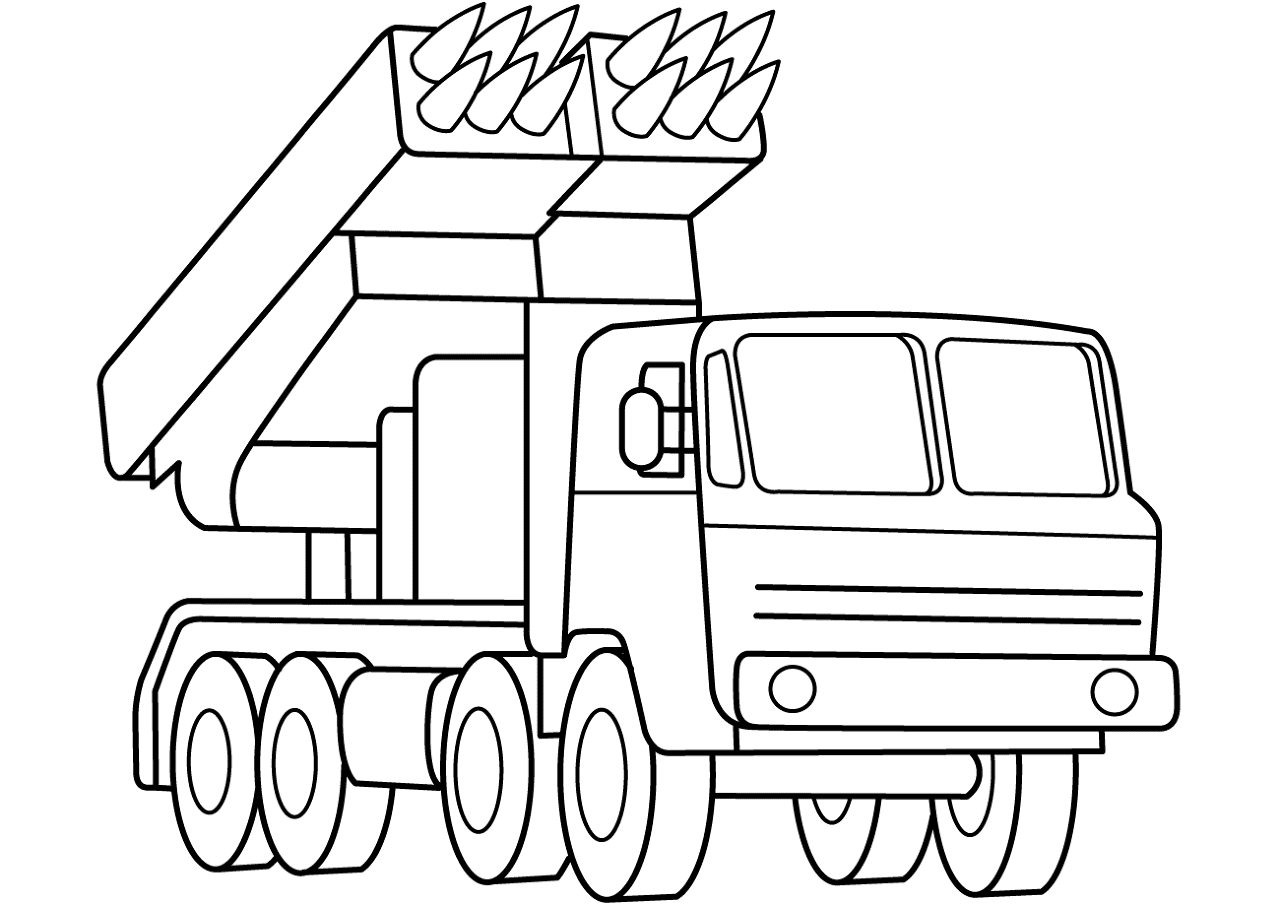 Desenho de Foguete para colorir e imprimir: número 25