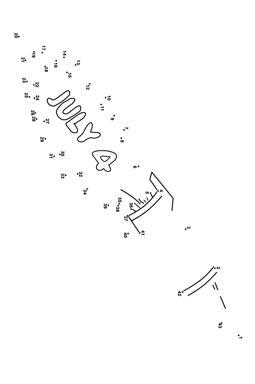 Desenho de Foguete para colorir e imprimir: número 27
