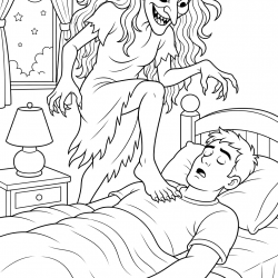 Desenho de Folclore para colorir e imprimir: número 2