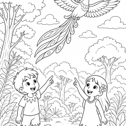 Desenho de Folclore para colorir e imprimir: número 6