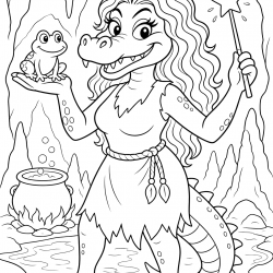 Desenho de Folclore para colorir e imprimir: número 11