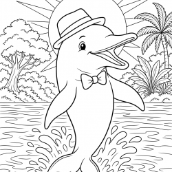 Desenho de Folclore para colorir e imprimir: número 12