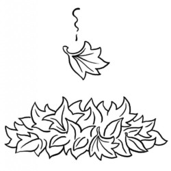 Desenho de Folhas para colorir e imprimir: número 4