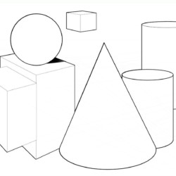Desenho de Formas para colorir e imprimir: número 1