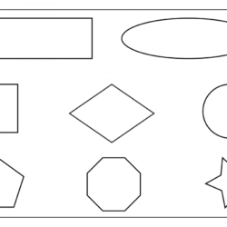 Desenho de Formas para colorir e imprimir: número 2