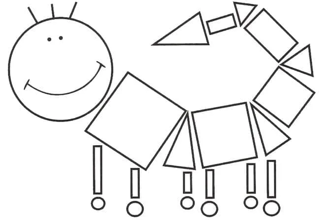 Desenho de Formas para colorir e imprimir: número 8