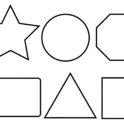 Desenho de Formas para colorir e imprimir: número 9