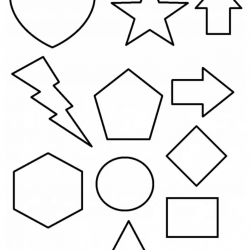 Desenho de Formas para colorir e imprimir: número 18