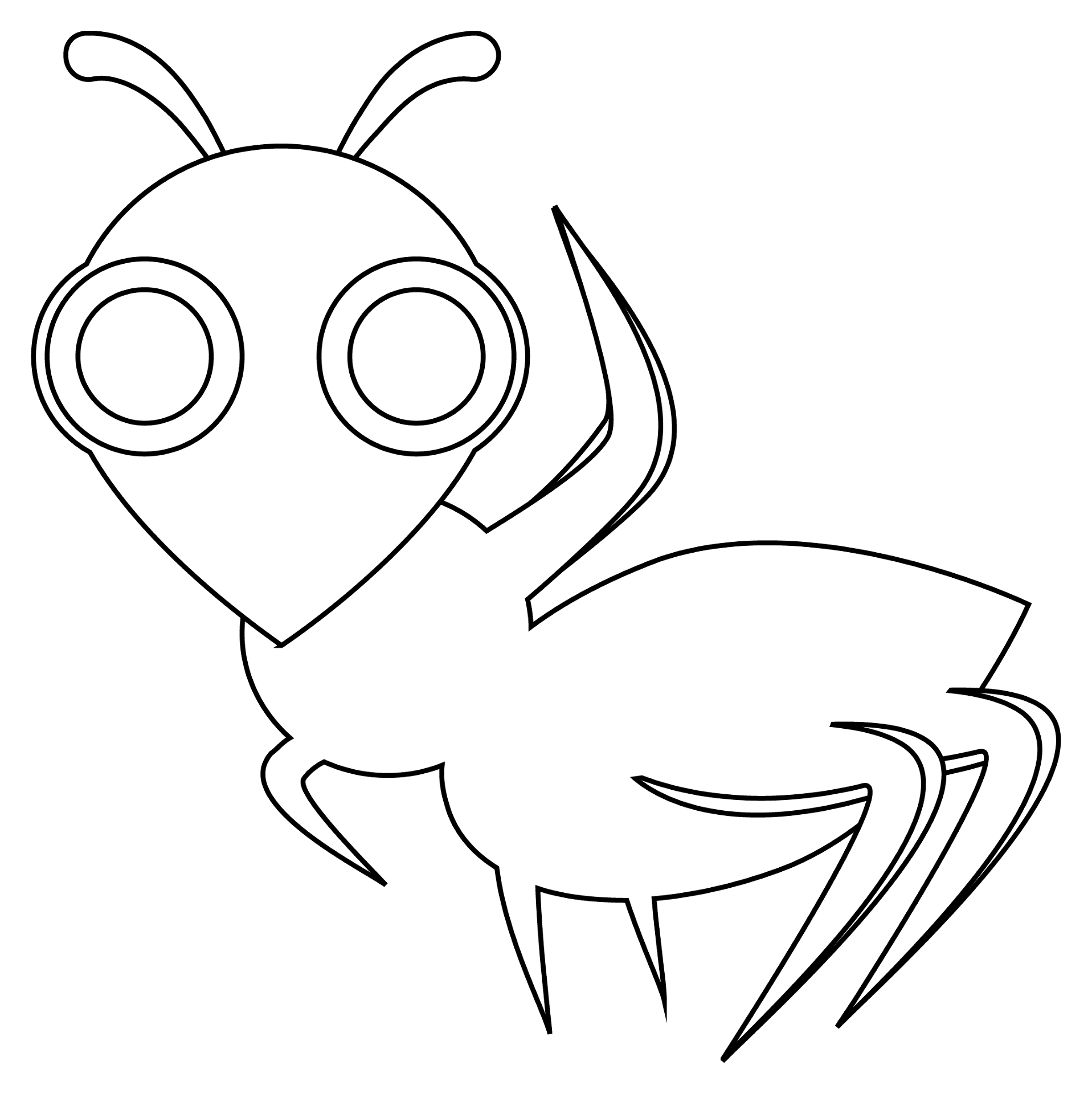Desenho de Formigas para colorir e imprimir: número 15